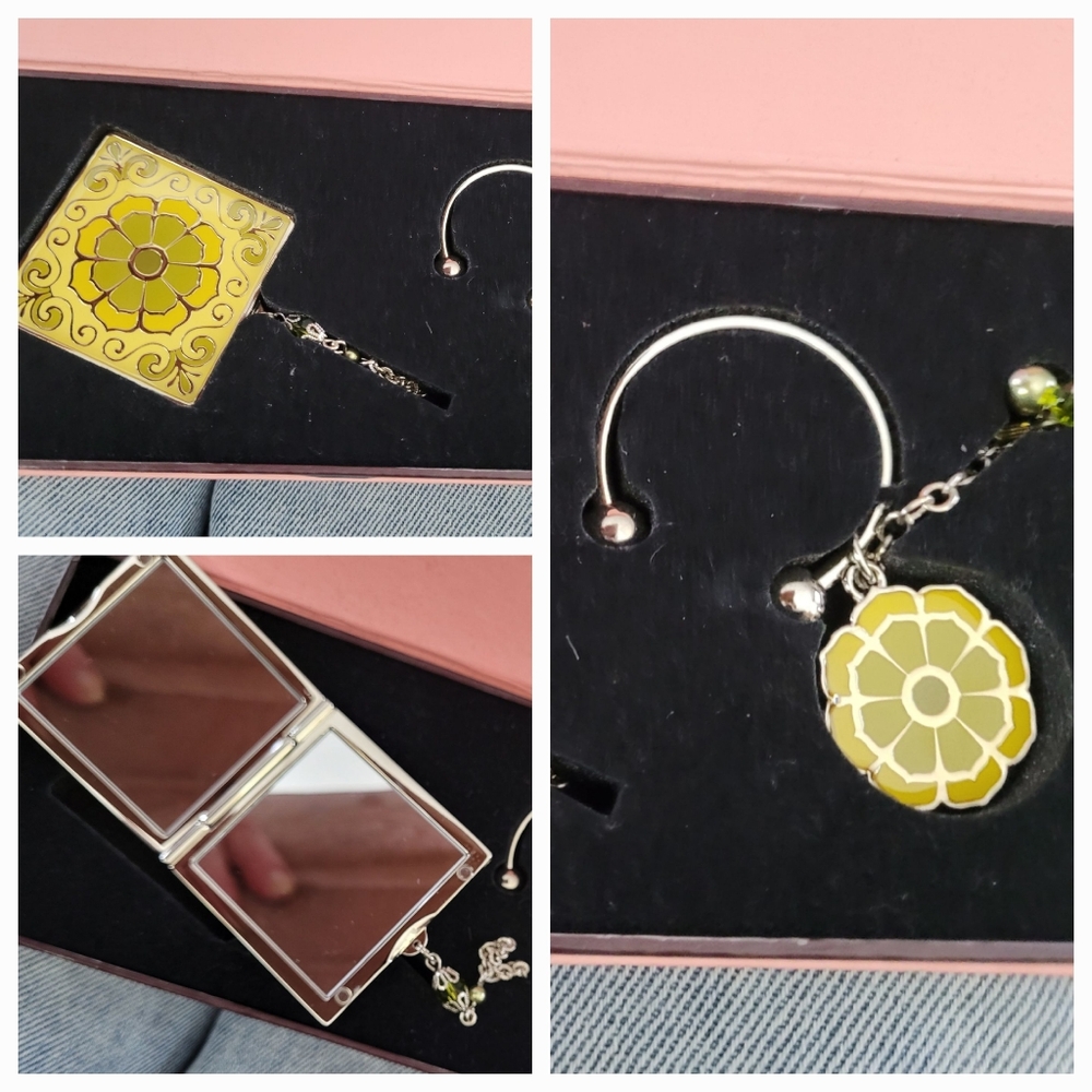 Purse Mirror / Key Ring Set / BOXED - Picture 3 of 8